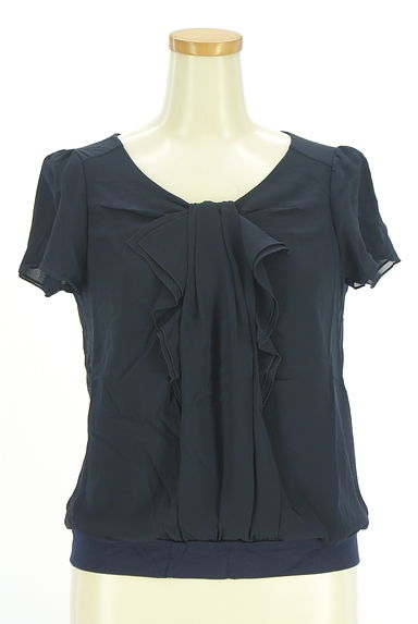 クリックで大画像表示 Reflect(リフレクト)の古着「リボンフリルシフォンブラウス(カットソー・プルオーバー)」大画像1へ