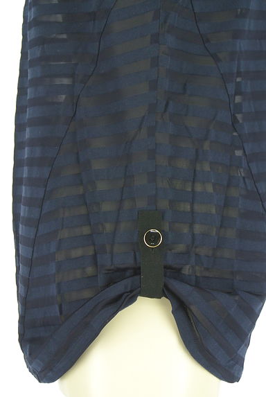 Reflect（リフレクト）の古着「シアーボーダー柄ノースリカットソー（カットソー・プルオーバー）」大画像５へ