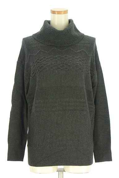 Reflect（リフレクト）の古着「アラン編みタートルネックニットトップス（ニット）」大画像１へ