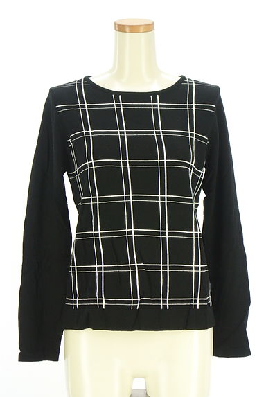 Reflect（リフレクト）の古着「格子チェック柄ニットトップス（ニット）」大画像１へ