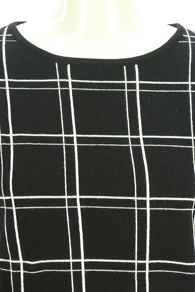 Reflect（リフレクト）の古着「格子チェック柄ニットトップス（ニット）」大画像４へ