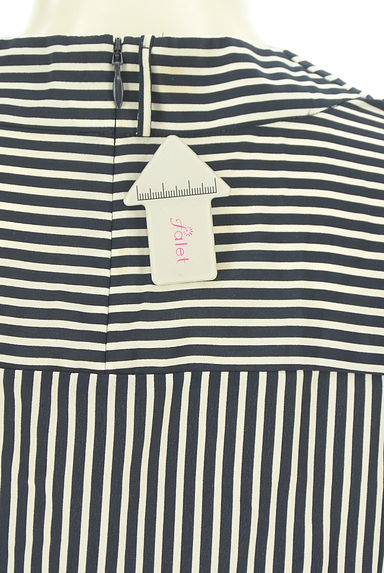 クリックで大画像表示 Reflect(リフレクト)の古着「ボウタイ付きストライプブラウス(カットソー・プルオーバー)」大画像5へ