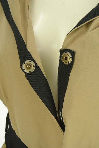 クリックで大画像表示 LANVIN en Bleu(ランバンオンブルー)の古着「ベルト付きロングフレアコート(トレンチコート)」大画像4へ