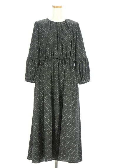 ROPE（ロペ）の古着「ボリューム袖ドットロングワンピース（ワンピース・チュニック）」大画像１へ