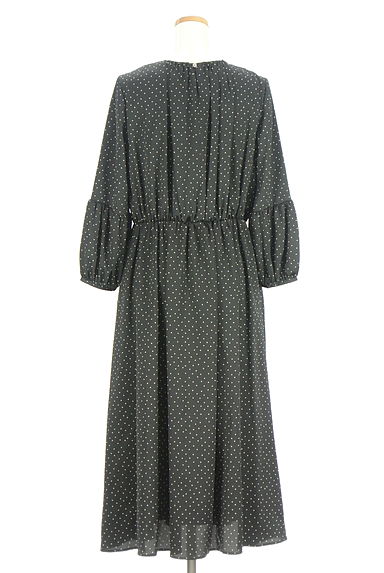 ROPE（ロペ）の古着「ボリューム袖ドットロングワンピース（ワンピース・チュニック）」大画像２へ