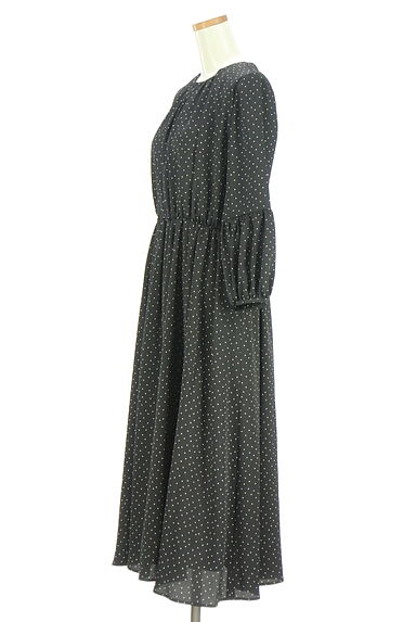 ROPE（ロペ）の古着「ボリューム袖ドットロングワンピース（ワンピース・チュニック）」大画像３へ