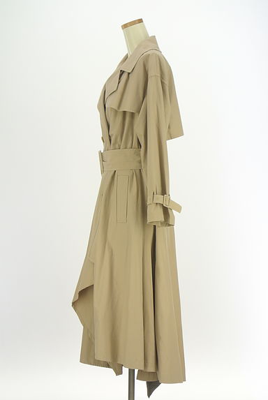 FRAY I.D（フレイアイディー）の古着「グレンチェック切替ロングトレンチコート（トレンチコート）」大画像３へ