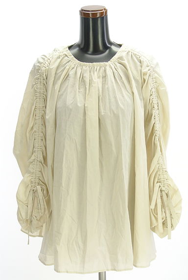 クリックで大画像表示 BABYLONE(バビロン)の古着「ドロストボリュームスリーブブラウス(カットソー・プルオーバー)」大画像1へ