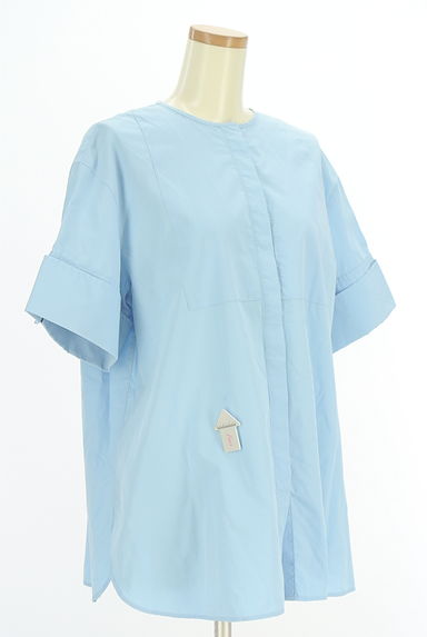 Mila Owen（ミラオーウェン）の古着「ノーカラーシャツ（ブラウス）」大画像４へ