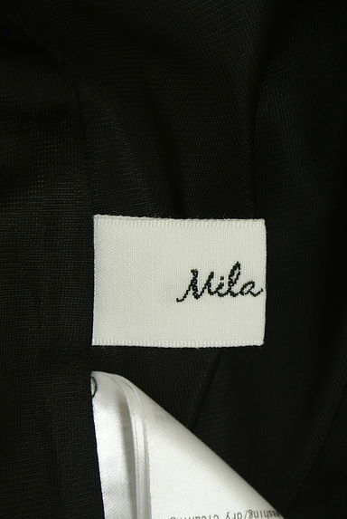 Mila Owen（ミラオーウェン）の古着「ドット柄ベルト付きプリーツシフォンロングワンピース（ワンピース・チュニック）」大画像６へ