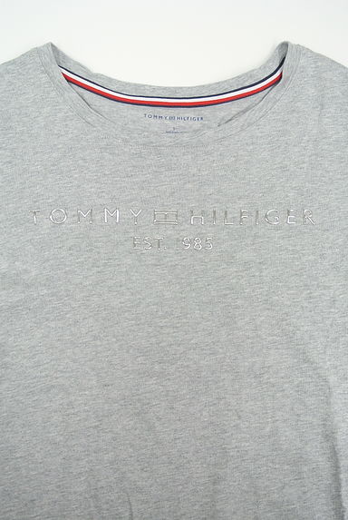 TOMMY HILFIGER（トミーヒルフィガー）の古着「立体シルバーロゴTシャツ（Ｔシャツ）」大画像３へ