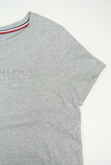 TOMMY HILFIGER（トミーヒルフィガー）の古着「立体シルバーロゴTシャツ（Ｔシャツ）」大画像４へ
