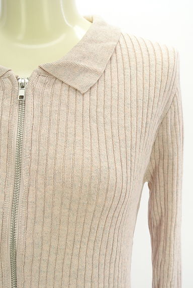 クリックで大画像表示 Kastane(カスタネ)の古着「ダブルジップリブニットカーディガン(カーディガン・ボレロ)」大画像4へ