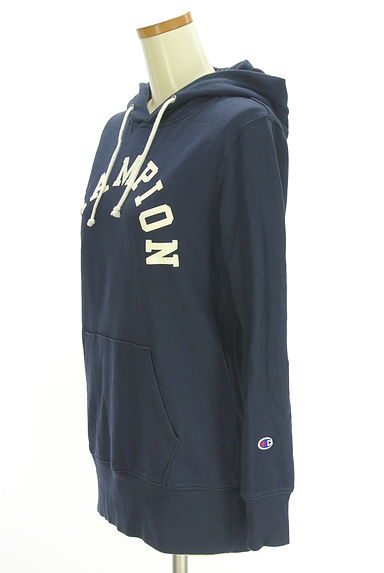 Champion（チャンピオン）の古着「フロッキーロゴミドル丈パーカー（スウェット・パーカー）」大画像３へ