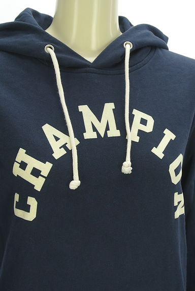 Champion（チャンピオン）の古着「フロッキーロゴミドル丈パーカー（スウェット・パーカー）」大画像４へ