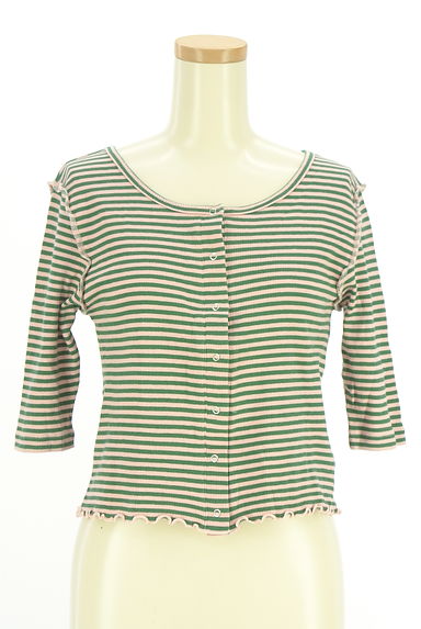 Kastane（カスタネ）の古着「メロウフリル5分袖カーディガン（カーディガン・ボレロ）」大画像１へ