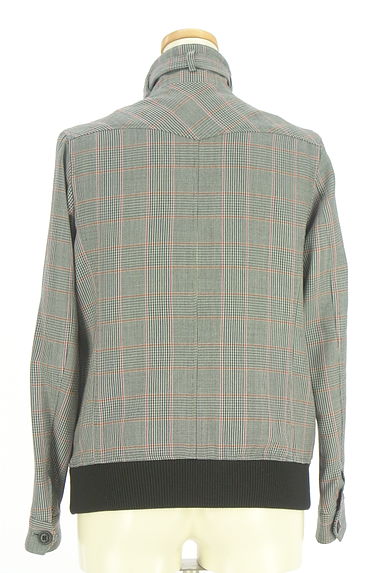 FRED PERRY（フレッドペリー）の古着「グレンチェック柄スタンドネックブルゾン（ブルゾン・スタジャン）」大画像２へ