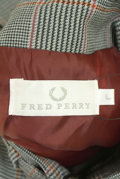 FRED PERRY（フレッドペリー）の古着「グレンチェック柄スタンドネックブルゾン（ブルゾン・スタジャン）」大画像６へ