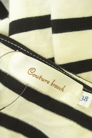 Couture Brooch（クチュールブローチ）の古着「7分袖肩リボンボーダーカットソー（カットソー・プルオーバー）」大画像６へ