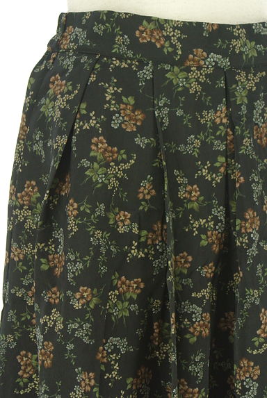 earth music&ecology（アースミュージック＆エコロジー）の古着「花柄タックミモレスカート（ロングスカート・マキシスカート）」大画像４へ