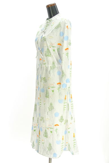 haupia（ハウピア）の古着「イラストプリントロングシャツワンピース（ワンピース・チュニック）」大画像３へ