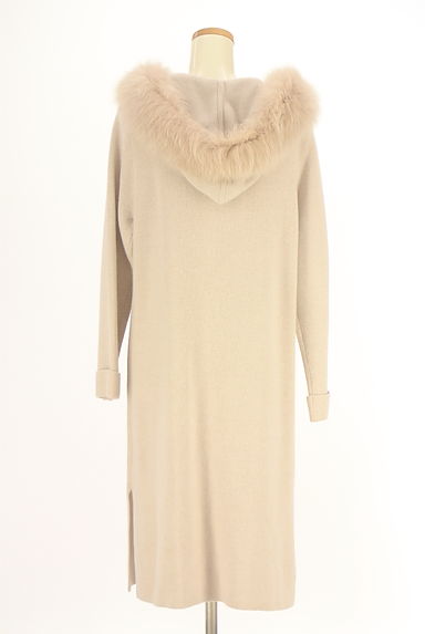 クリックで大画像表示 Apuweiser riche(アプワイザーリッシェ)の古着「ファー付きフーディロングカーディガン(カーディガン・ボレロ)」大画像2へ