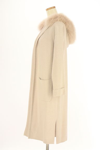 クリックで大画像表示 Apuweiser riche(アプワイザーリッシェ)の古着「ファー付きフーディロングカーディガン(カーディガン・ボレロ)」大画像3へ