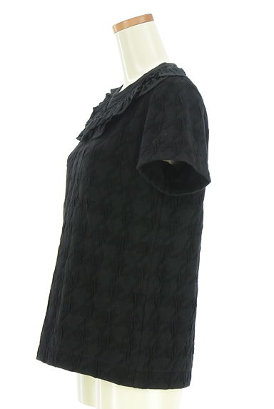 COMME des GARCONS（コムデギャルソン）の古着「tricot COMME des GARCONS 千鳥格子柄フリルトップス（カットソー・プルオーバー）」大画像３へ