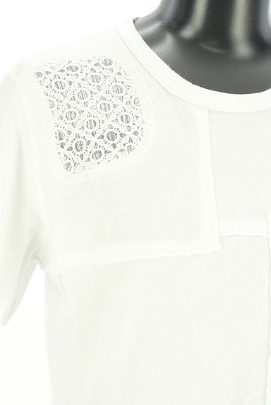 JUNYA WATANABE（ジュンヤワタナベ）の古着「刺しゅうレース切替Tシャツ（Ｔシャツ）」大画像４へ