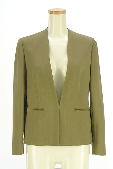 クリックで大画像表示 23区(ニジュウサンク)の古着「リネンライクノーカラージャケット(ジャケット)」大画像1へ