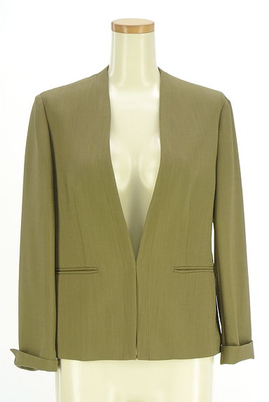 クリックで大画像表示 23区(ニジュウサンク)の古着「リネンライクノーカラージャケット(ジャケット)」大画像5へ