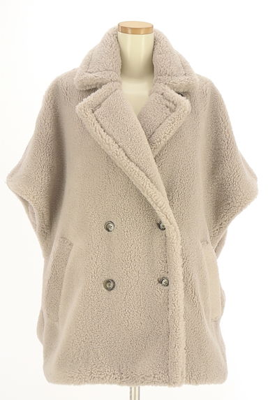 クリックで大画像表示 Arpege story Original(アルページュストーリーオリジナル)の古着「オーバーサイズミドル丈ボアコート(ジャケット)」大画像1へ