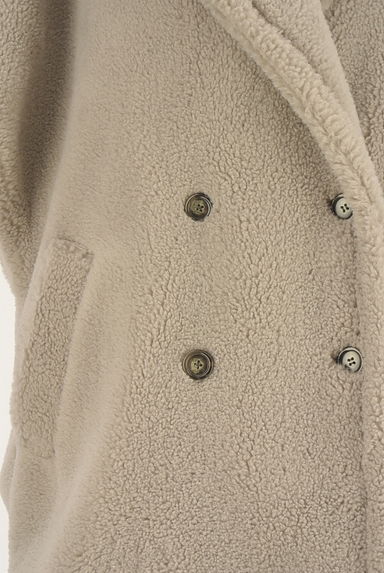 クリックで大画像表示 Arpege story Original(アルページュストーリーオリジナル)の古着「オーバーサイズミドル丈ボアコート(ジャケット)」大画像4へ