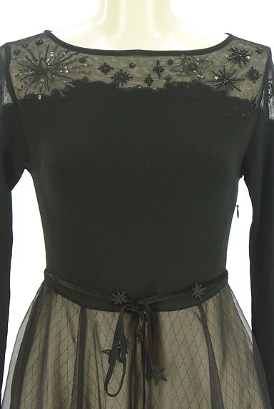 CELFORD（セルフォード）の古着「ビーズ刺繍ニットドレスワンピース（ワンピース・チュニック）」大画像４へ