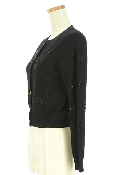 CELFORD（セルフォード）の古着「ビーズ刺繍カーディガン+ノースリニット（アンサンブル）」大画像３へ