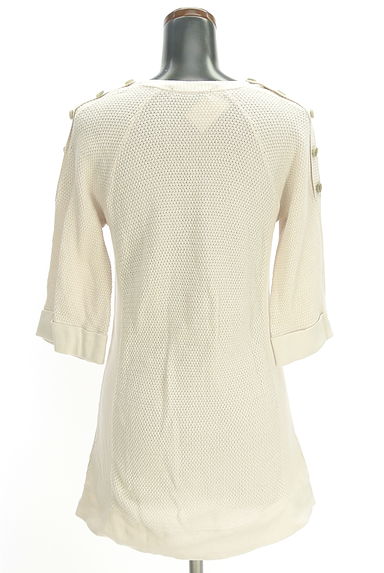 la.f...（ラエフ）の古着「6分袖透かし編みフレアミドルニット（ニット）」大画像２へ