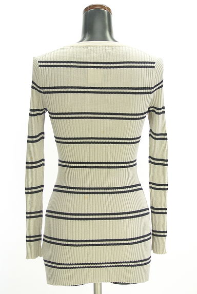 la.f...（ラエフ）の古着「ミドル丈ボーダーラメニット（ニット）」大画像２へ