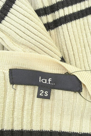 la.f...（ラエフ）の古着「ミドル丈ボーダーラメニット（ニット）」大画像６へ
