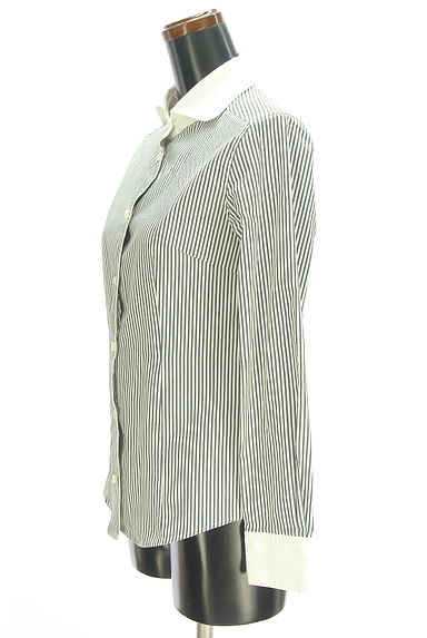 クリックで大画像表示 la.f...(ラエフ)の古着「ストライプクレリックシャツ(カジュアルシャツ)」大画像3へ