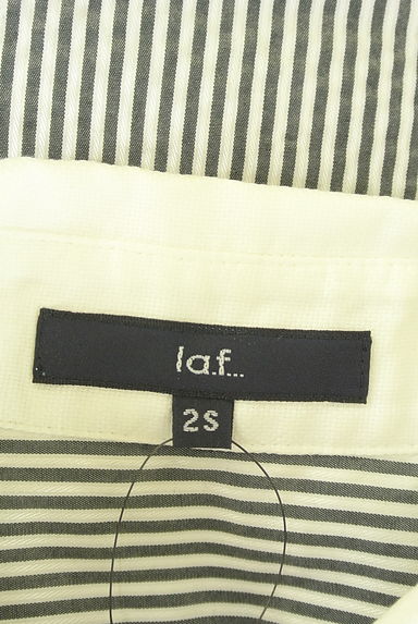 クリックで大画像表示 la.f...(ラエフ)の古着「ストライプクレリックシャツ(カジュアルシャツ)」大画像6へ