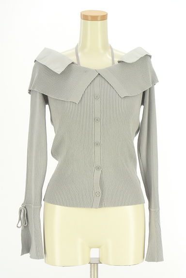 dazzlin（ダズリン）の古着「ダブルカラーオフショルリブニット（ニット）」大画像１へ