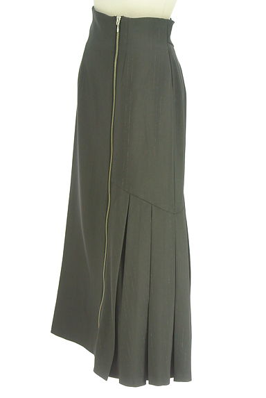 dazzlin（ダズリン）の古着「ラメピンストライプアシメロングスカート（ロングスカート・マキシスカート）」大画像３へ