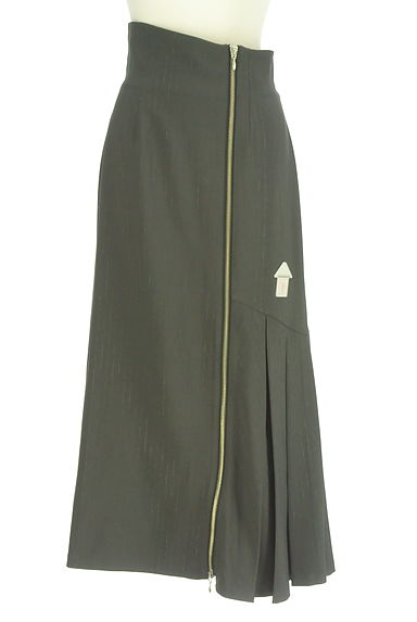 dazzlin（ダズリン）の古着「ラメピンストライプアシメロングスカート（ロングスカート・マキシスカート）」大画像４へ