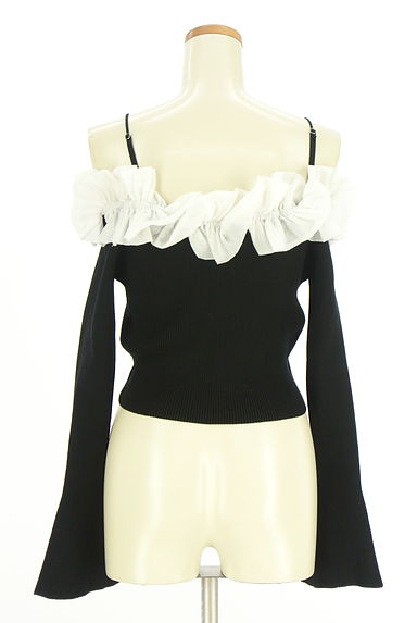 クリックで大画像表示 Chico(チコ)の古着「シアーフリルレースアップリブニット(ニット)」大画像2へ