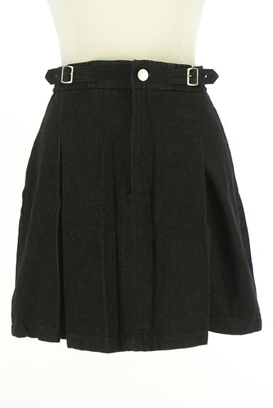 An MILLE（アンミール）の古着「ブラックデニムミニスカート（ミニスカート）」大画像１へ