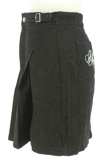 An MILLE（アンミール）の古着「ブラックデニムミニスカート（ミニスカート）」大画像３へ