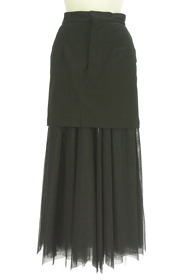 クリックで大画像表示 rienda(リエンダ)の古着「リバーシブルチュールロングスカート(ロングスカート・マキシスカート)」大画像1へ