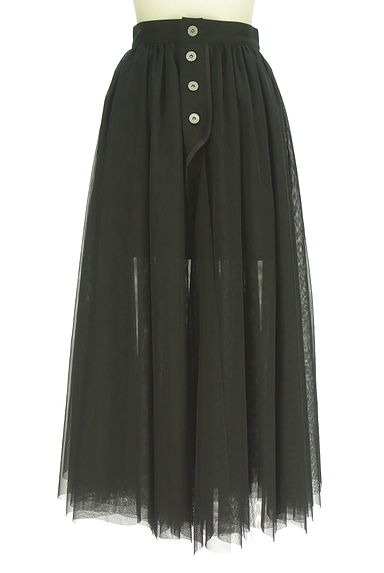 クリックで大画像表示 rienda(リエンダ)の古着「リバーシブルチュールロングスカート(ロングスカート・マキシスカート)」大画像4へ