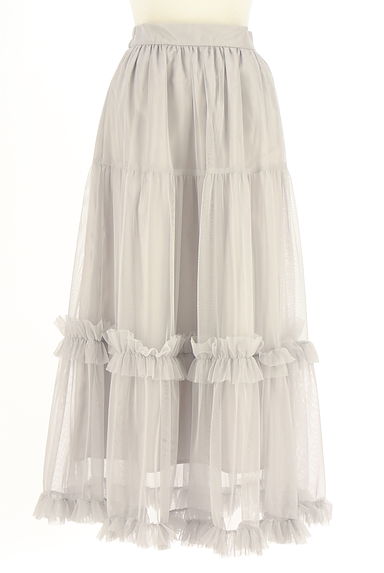 An MILLE（アンミール）の古着「ティアードフリルロングチュールスカート（ロングスカート・マキシスカート）」大画像１へ