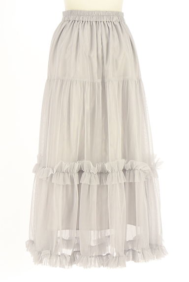An MILLE（アンミール）の古着「ティアードフリルロングチュールスカート（ロングスカート・マキシスカート）」大画像２へ